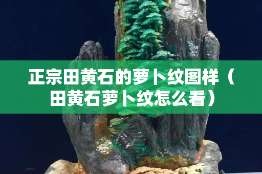 正宗田黃石的蘿卜紋圖樣（田黃石蘿卜紋怎么看）