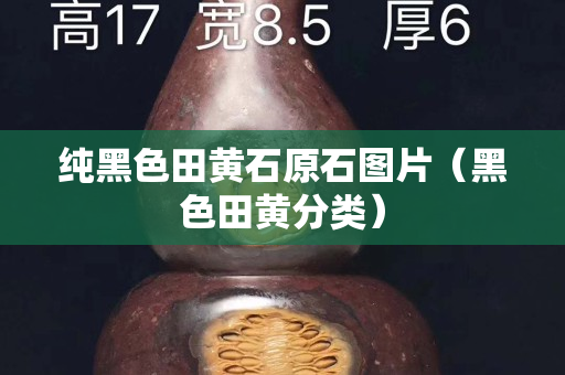 純黑色田黃石原石圖片（黑色田黃分類）