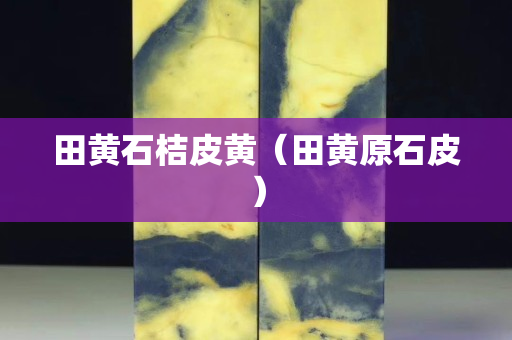 田黃石桔皮黃（田黃原石皮）