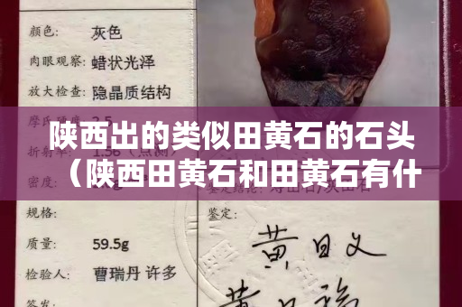 陜西出的類似田黃石的石頭（陜西田黃石和田黃石有什么區別）