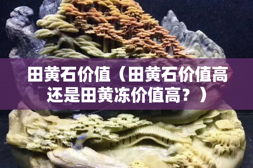 田黃石價值（田黃石價值高還是田黃凍價值高？）