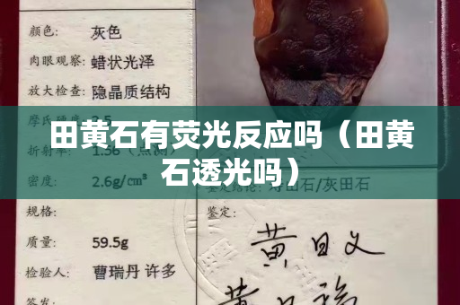 田黃石有熒光反應嗎（田黃石透光嗎）