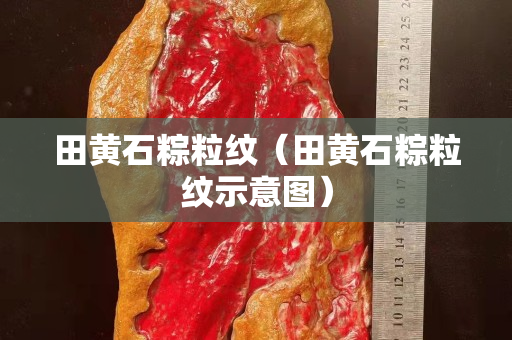 田黃石粽粒紋（田黃石粽粒紋示意圖）