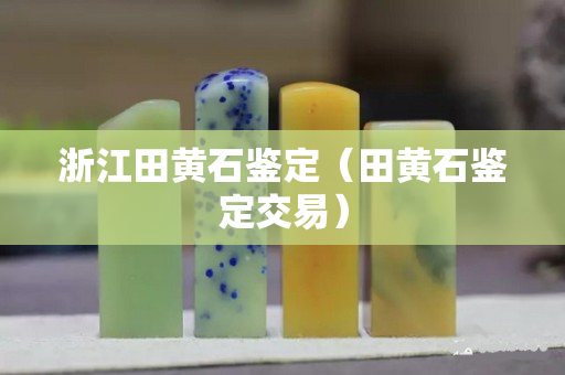 浙江田黃石鑒定（田黃石鑒定交易）