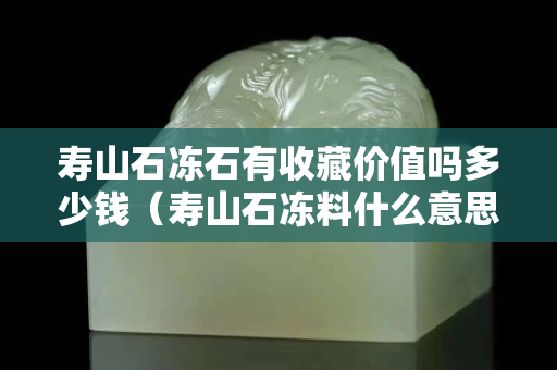 壽山石凍石有收藏價值嗎多少錢（壽山石凍料什么意思）