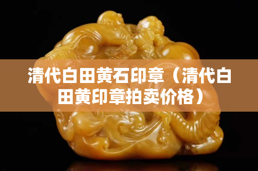 清代白田黃石印章（清代白田黃印章拍賣價格）