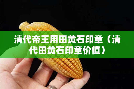 清代帝王用田黃石印章（清代田黃石印章價(jià)值）