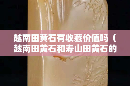 越南田黃石有收藏價值嗎（越南田黃石和壽山田黃石的區(qū)別）