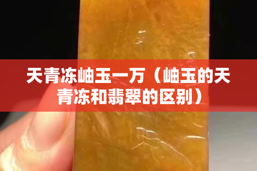 天青凍岫玉一萬（岫玉的天青凍和翡翠的區別）