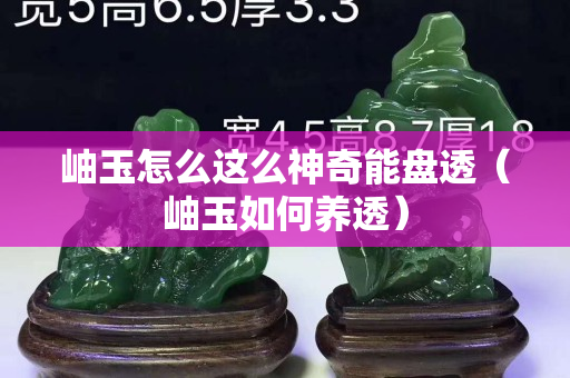 岫玉怎么這么神奇能盤透（岫玉如何養透）
