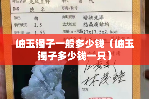 岫玉鐲子一般多少錢（岫玉鐲子多少錢一只）
