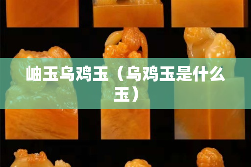 岫玉烏雞玉（烏雞玉是什么玉）