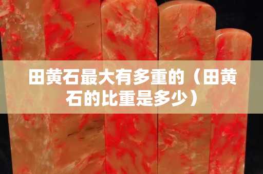 田黃石最大有多重的（田黃石的比重是多少）