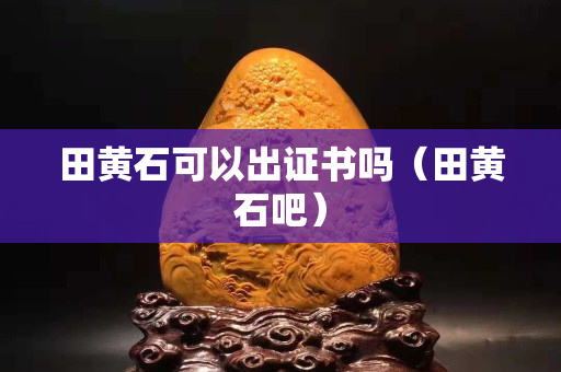 田黃石可以出證書嗎（田黃石吧）
