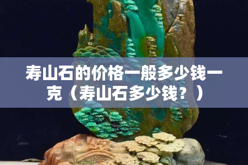 壽山石的價格一般多少錢一克（壽山石多少錢？）