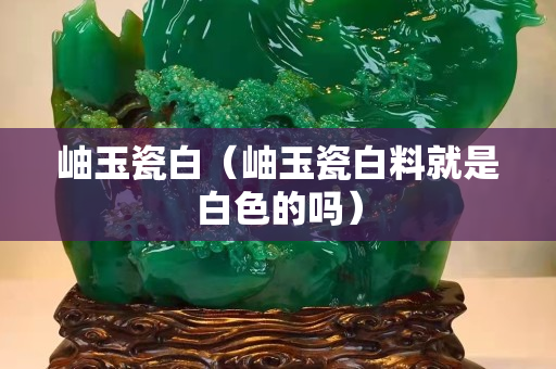 岫玉瓷白（岫玉瓷白料就是白色的嗎）