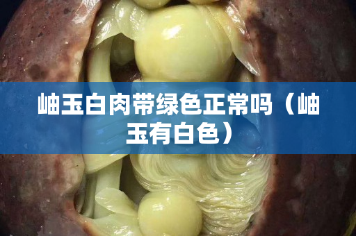 岫玉白肉帶綠色正常嗎（岫玉有白色）