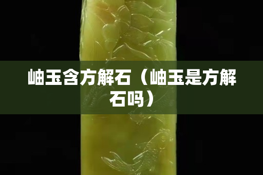 岫玉含方解石（岫玉是方解石嗎）