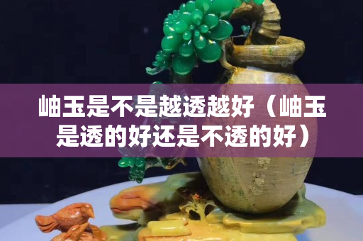 岫玉是不是越透越好（岫玉是透的好還是不透的好）