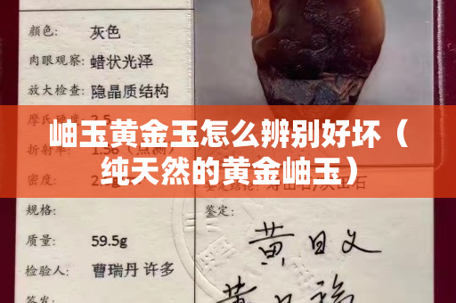 岫玉黃金玉怎么辨別好壞（純天然的黃金岫玉）