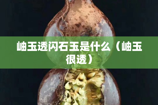 岫玉透閃石玉是什么（岫玉很透）