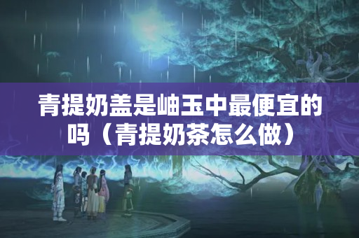 青提奶蓋是岫玉中最便宜的嗎（青提奶茶怎么做）