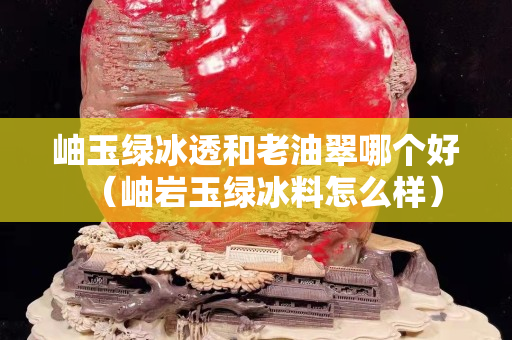 岫玉綠冰透和老油翠哪個好（岫巖玉綠冰料怎么樣）