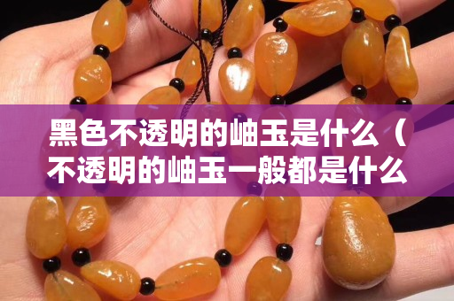 黑色不透明的岫玉是什么（不透明的岫玉一般都是什么顏色）