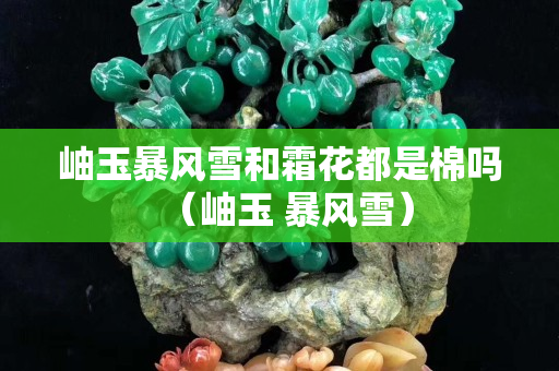 岫玉暴風雪和霜花都是棉嗎（岫玉 暴風雪）