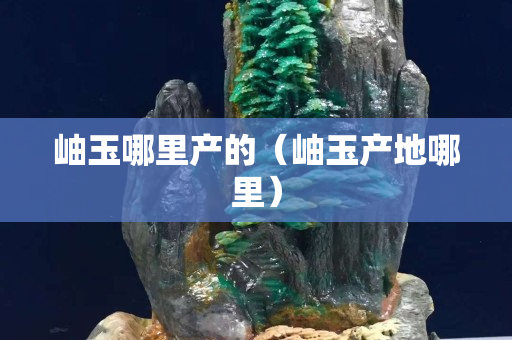 岫玉哪里產的（岫玉產地哪里）