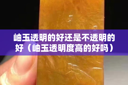 岫玉透明的好還是不透明的好（岫玉透明度高的好嗎）