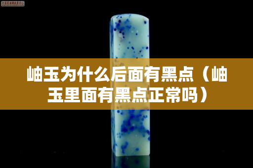 岫玉為什么后面有黑點（岫玉里面有黑點正常嗎）