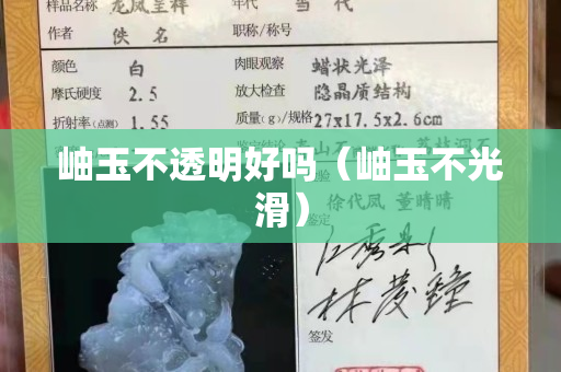 岫玉不透明好嗎（岫玉不光滑）