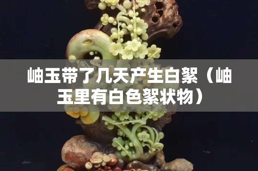 岫玉帶了幾天產(chǎn)生白絮（岫玉里有白色絮狀物）