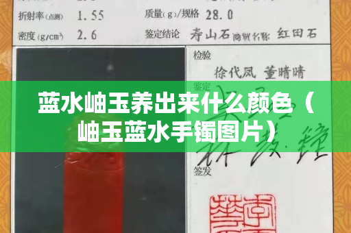 藍水岫玉養出來什么顏色（岫玉藍水手鐲圖片）