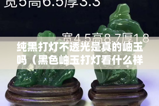 純黑打燈不透光是真的岫玉嗎（黑色岫玉打燈看什么樣子）