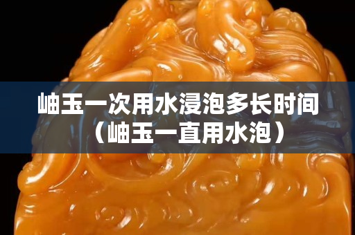 岫玉一次用水浸泡多長時間（岫玉一直用水泡）