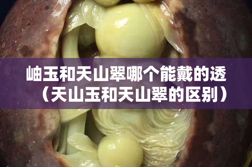 岫玉和天山翠哪個(gè)能戴的透（天山玉和天山翠的區(qū)別）