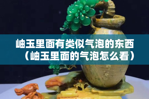 岫玉里面有類似氣泡的東西（岫玉里面的氣泡怎么看）