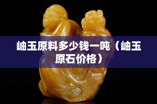 岫玉原料多少錢一噸（岫玉原石價格）