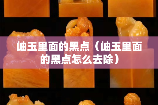 岫玉里面的黑點（岫玉里面的黑點怎么去除）