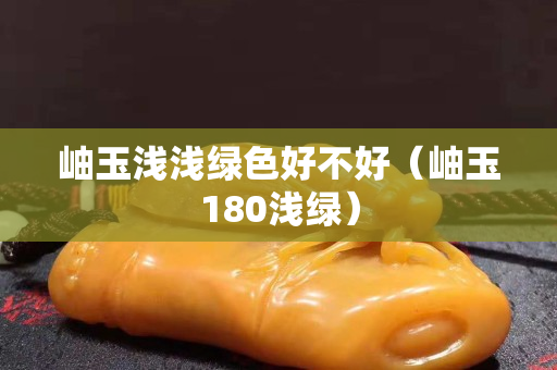 岫玉淺淺綠色好不好（岫玉180淺綠）