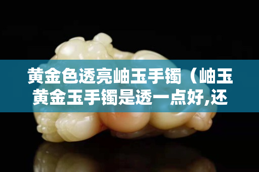 黃金色透亮岫玉手鐲（岫玉黃金玉手鐲是透一點好,還是深點好）