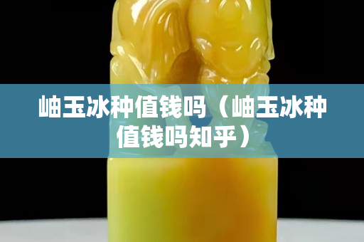 岫玉冰種值錢嗎（岫玉冰種值錢嗎知乎）