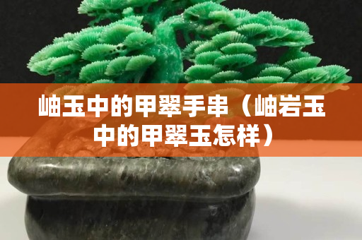 岫玉中的甲翠手串（岫巖玉中的甲翠玉怎樣）