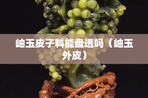 岫玉皮子料能盤透嗎（岫玉外皮）