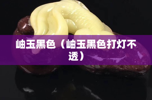 岫玉黑色（岫玉黑色打燈不透）