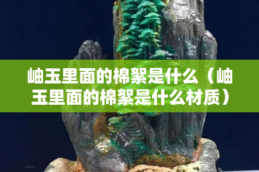 岫玉里面的棉絮是什么（岫玉里面的棉絮是什么材質）