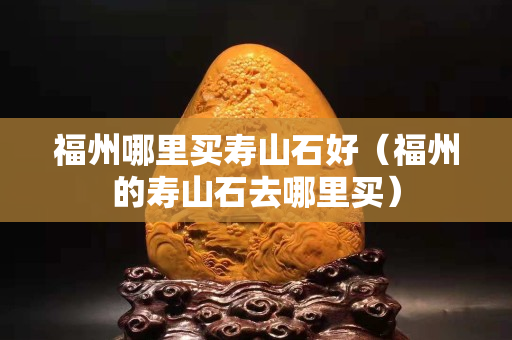福州哪里買(mǎi)壽山石好（福州的壽山石去哪里買(mǎi)）