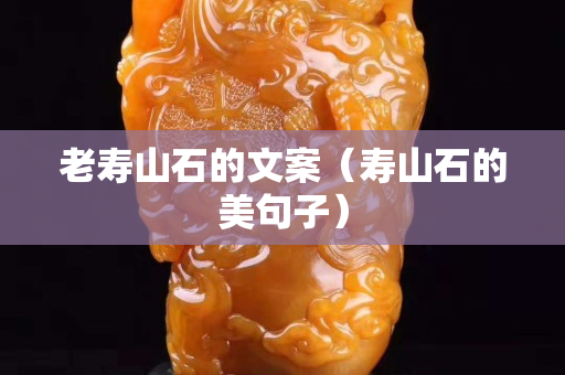 老壽山石的文案（壽山石的美句子）